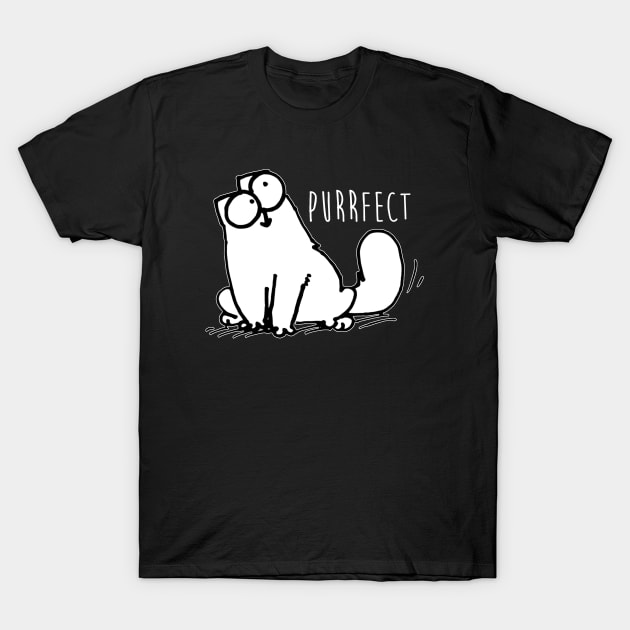 Simons Cat Purrfect Funnyy T-Shirt by devanpm